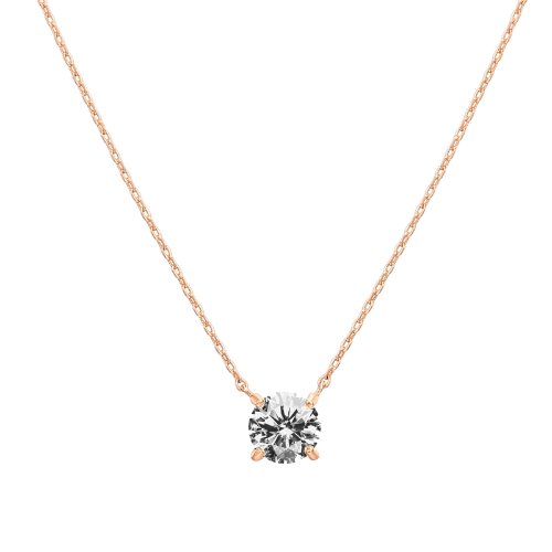 Roséguld Solitaire | Halsband