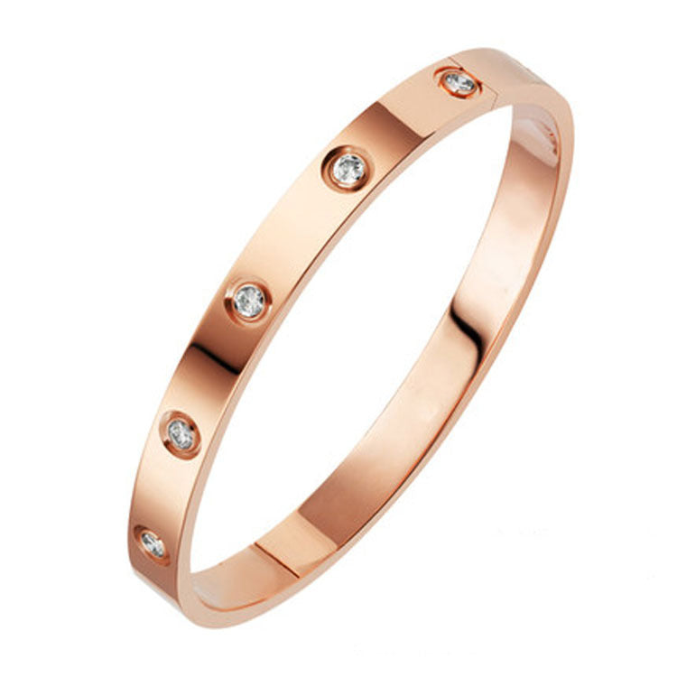 Roséguld Evighet | Diamantarmband