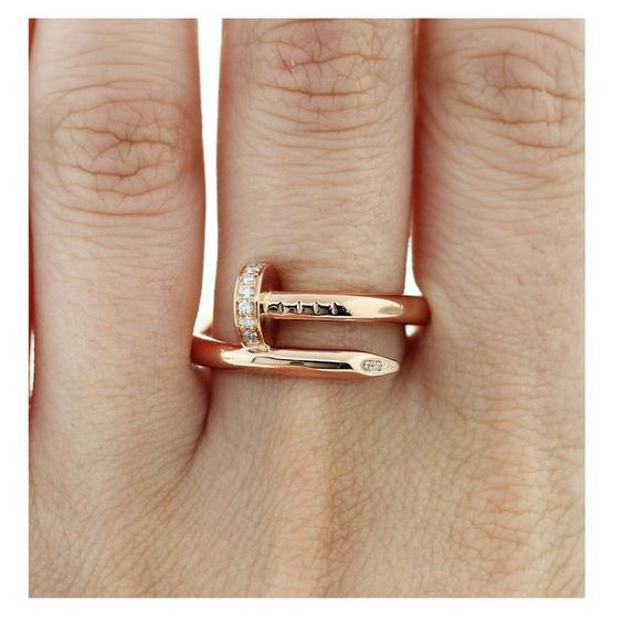 Roséguld Lyster | Diamantring