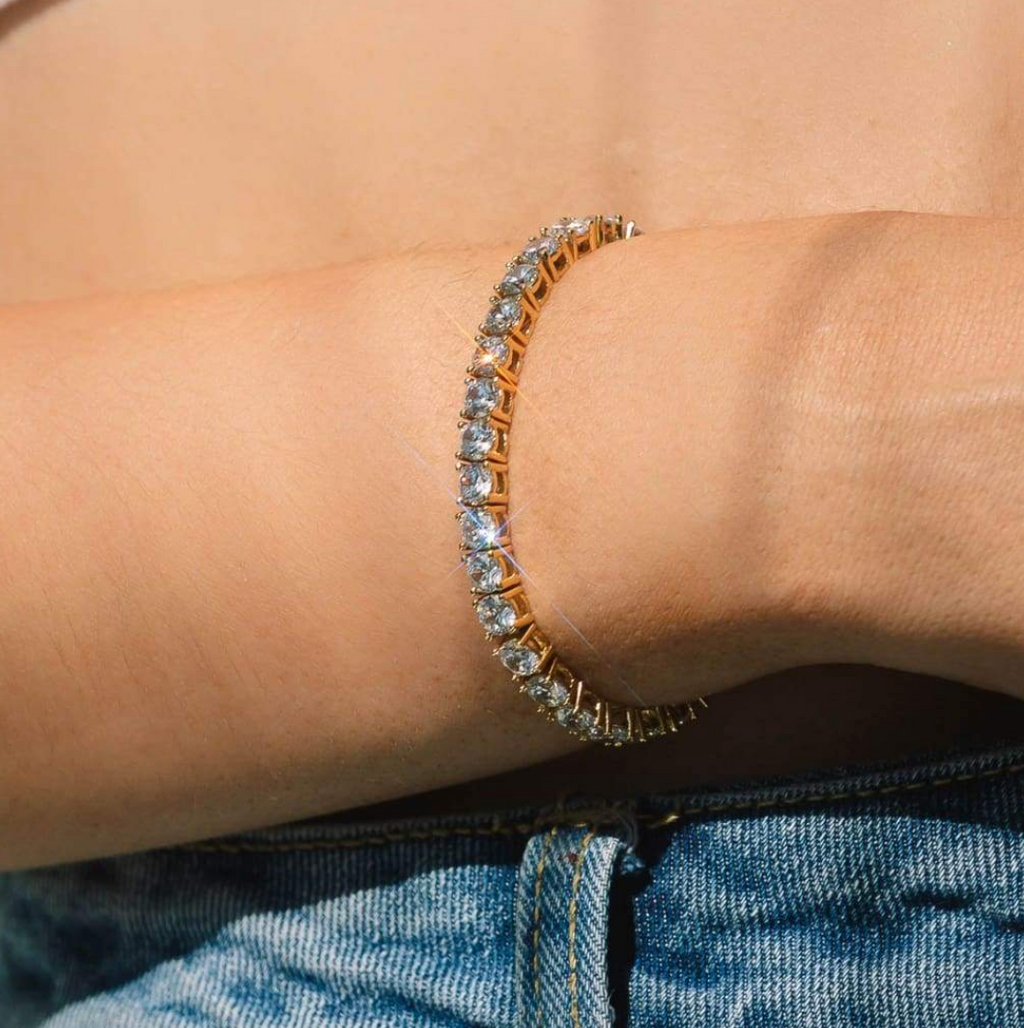 Golden Sparkle | Tennisarmband